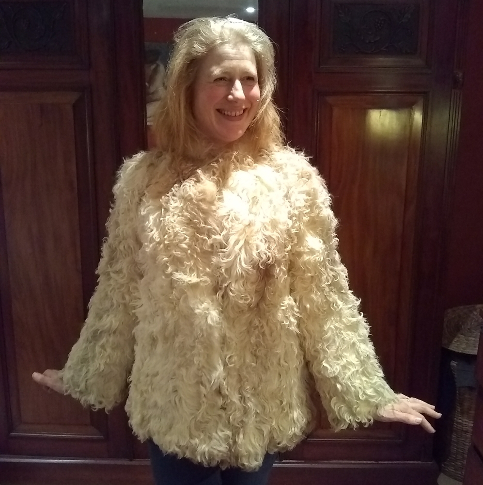 Vintage Spanish Lamb Fur Coat